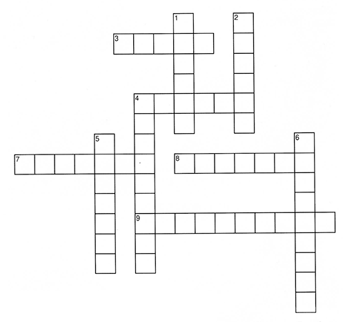 Crossword for 4th Quarter 2023.